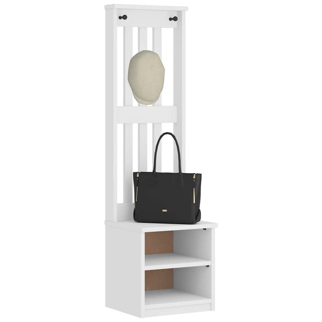 Hallgran "SANDNES" vit 45x40x159,5 cm massiv trä furu