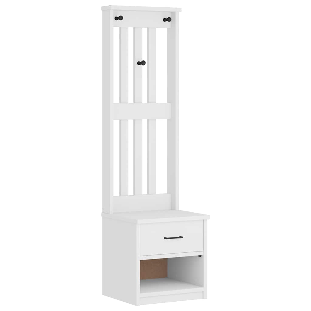Hallgran "SANDNES" vit 45x40x159,5 cm massiv trä furu