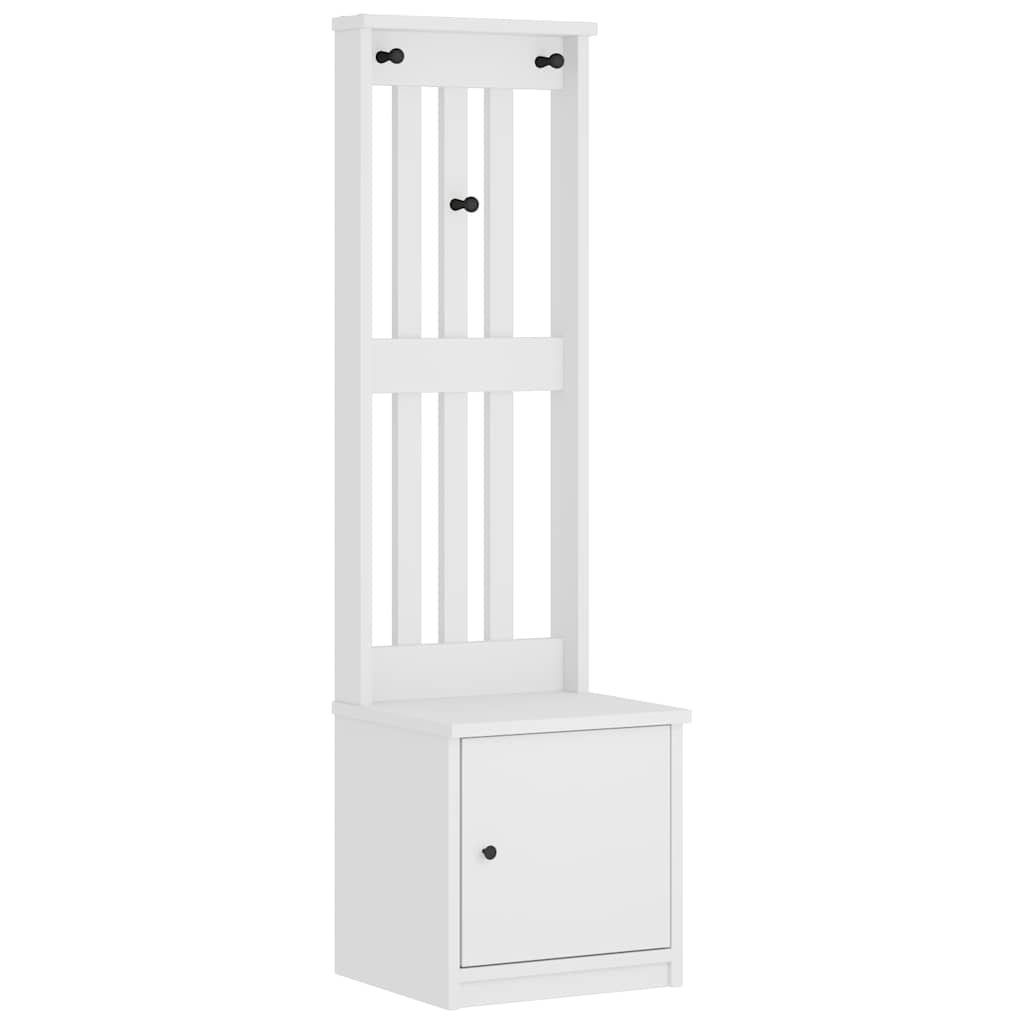 Hallgran "SANDNES" vit 45x40x159,5 cm massiv trä furu