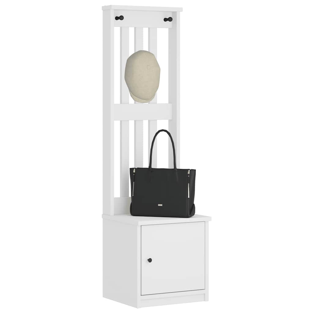 Hallgran "SANDNES" vit 45x40x159,5 cm massiv trä furu
