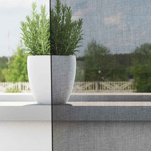 Voile gardiner med stångfickor 2 st svart