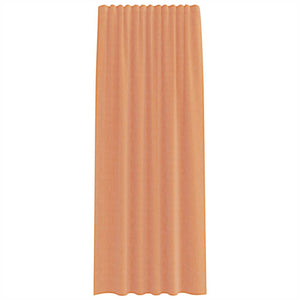 Voile gardiner med öglor 2 st terrakotta 140x225 cm