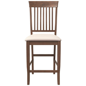 Barstolar med kuddar 2 st, brunt, massivt trä, gummi