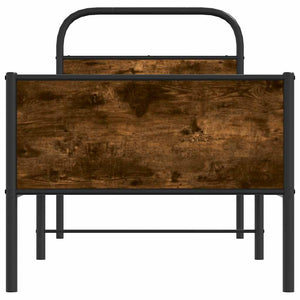 Sängram utan madrass sonoma-ek 80x200 cm konstruerad trä