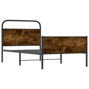 Sängram utan madrass sonoma-ek 90x190 cm konstruerad trä