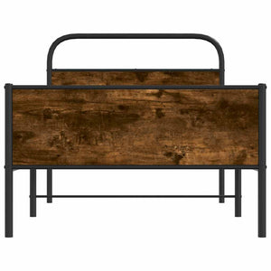 Sängram utan madrass sonoma-ek 90x190 cm konstruerad trä