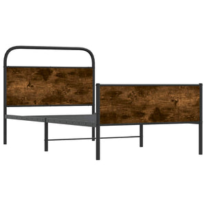Sängram utan madrass sonoma-ek 90x200 cm konstruerad trä