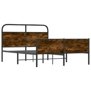 Sängram utan madrass sonoma-ek 120x190 cm konstruerad trä