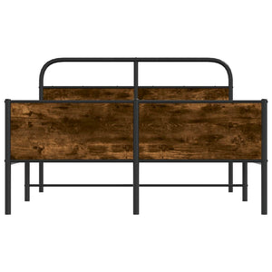 Sängram utan madrass sonoma-ek 120x190 cm konstruerad trä