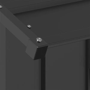 Hundkoja med tak 83x130x85 cm galvaniserat stål