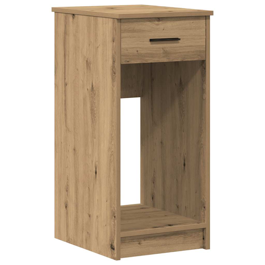 Datorstativ med låda ek 35x45x77 cm