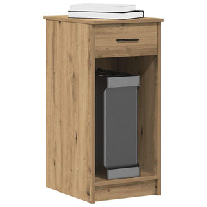 Datorstativ med låda ek 35x45x77 cm