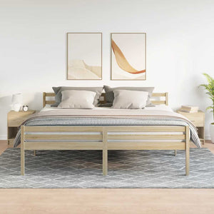 Sängbord 2 st med låda sonoma-ek 40x34x50 cm