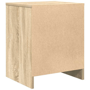 Sängbord 2 st med låda sonoma-ek 40x34x50 cm