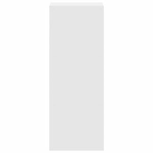 Bokhylla stapelbar vit 30x30x80 cm konstruerat trä