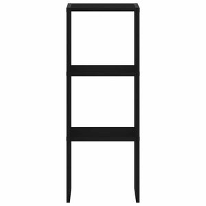 Bokhylla stapelbar svart ek 30x30x80 cm konstruerat trä