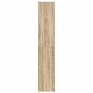 Bokhyllor 2 st stapelbara sonoma-ek 30x30x80 cm konstruerat trä