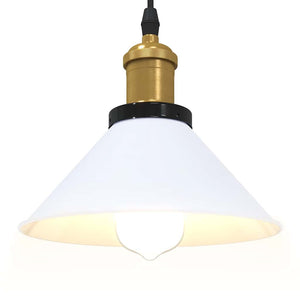 Taklampa höjdjusterbar E27 blank vit Ø 22 cm metall