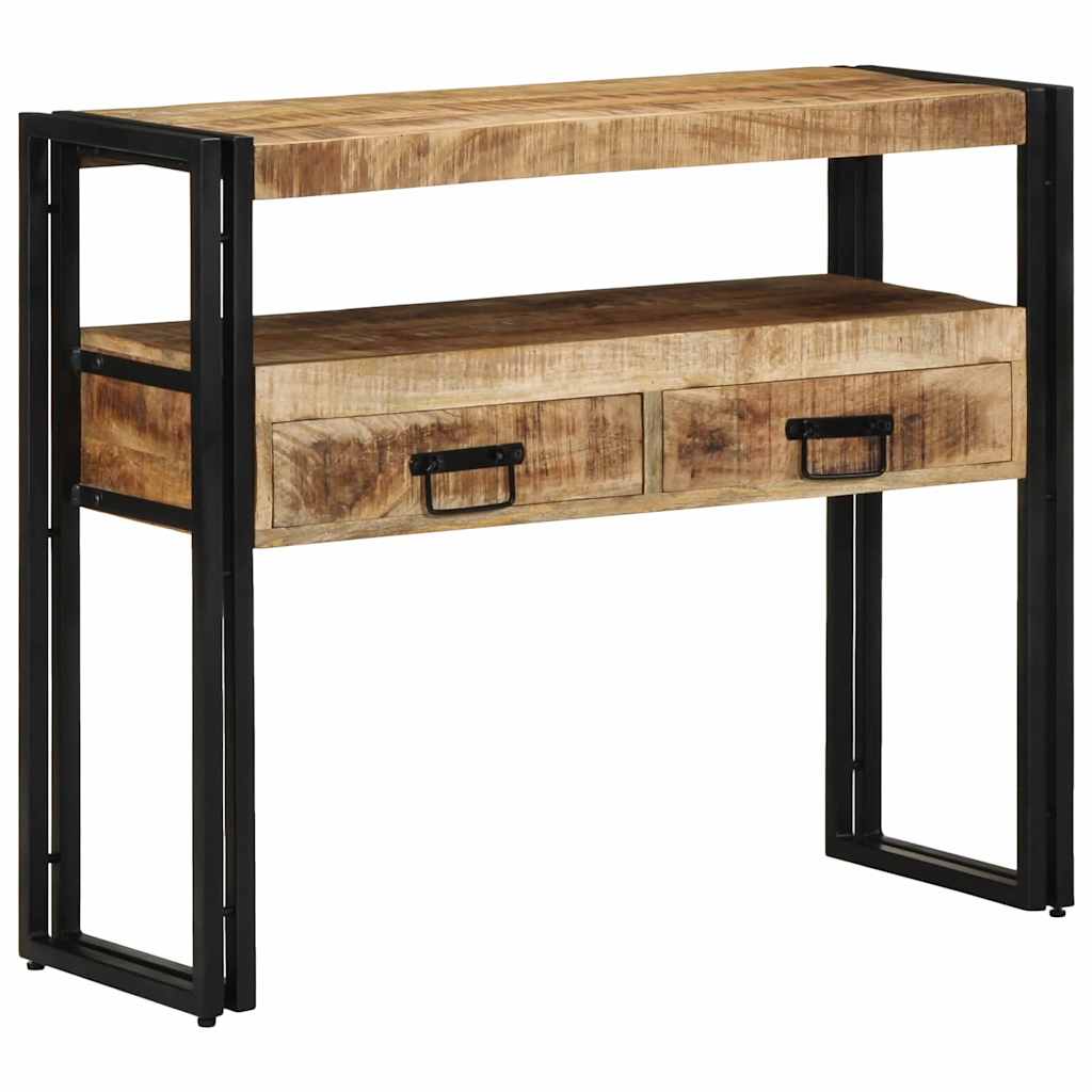 Konsolbord med låda Brun 90 x 33 x 75 cm Massivt mangoträ