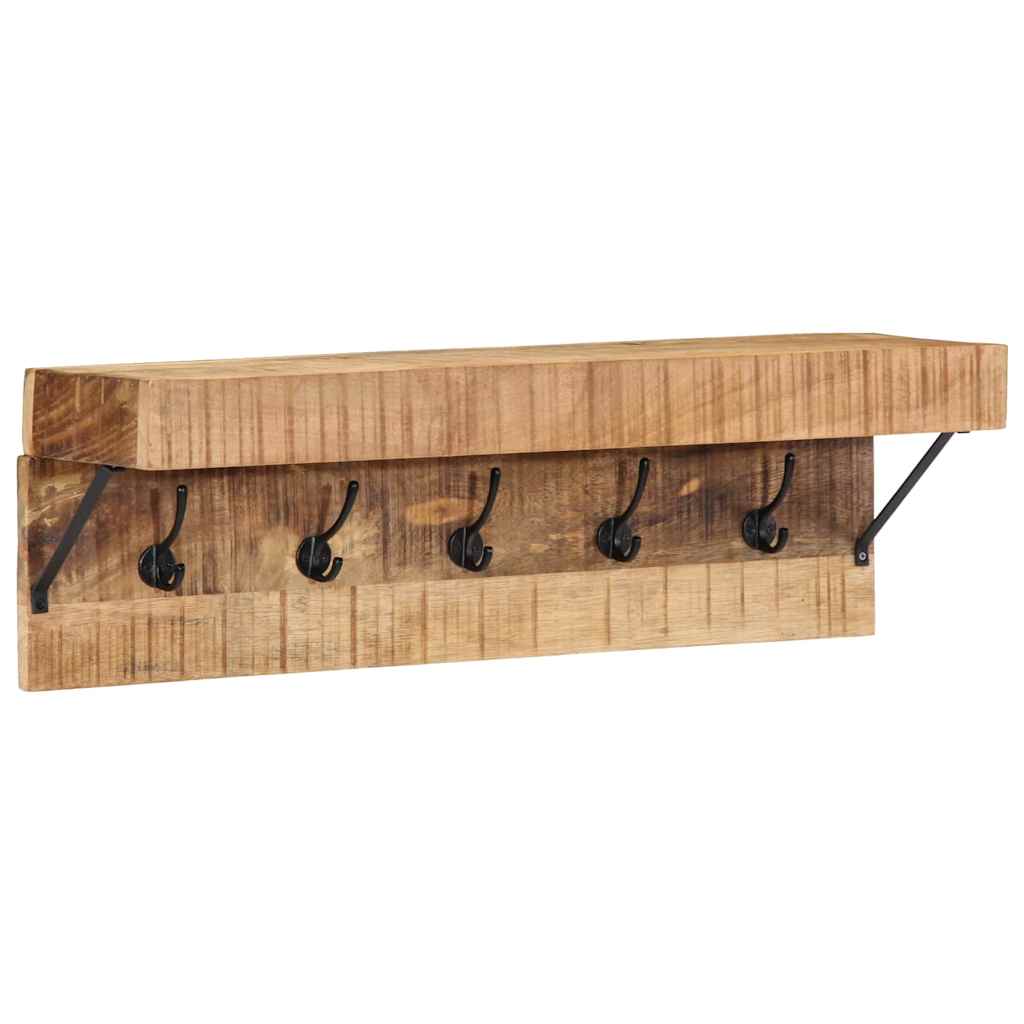 Klädhängare Väggmonterad Brun 73 x 19 x 23 cm Massivt Mangoträ