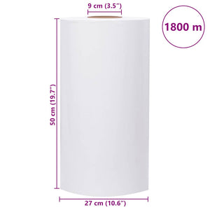 Sträckfilm för lantbruk vit 25 μm 50 cm x 1800 m