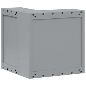 Verktygsskåp med hylla med lagring Röd och Grå 55 x 55 x 55 cm