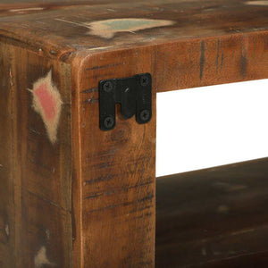 TV-skåp Flerfärgsdesign 60 x 30 x 25 cm Massivt återvunnet trä