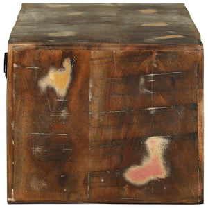 TV-skåp Flerfärgsdesign 80 x 30 x 25 cm Massivt återvunnet trä