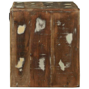 TV-skåp Flerfärgsdesign 60 x 32 x 36 cm Massivt återvunnet trä