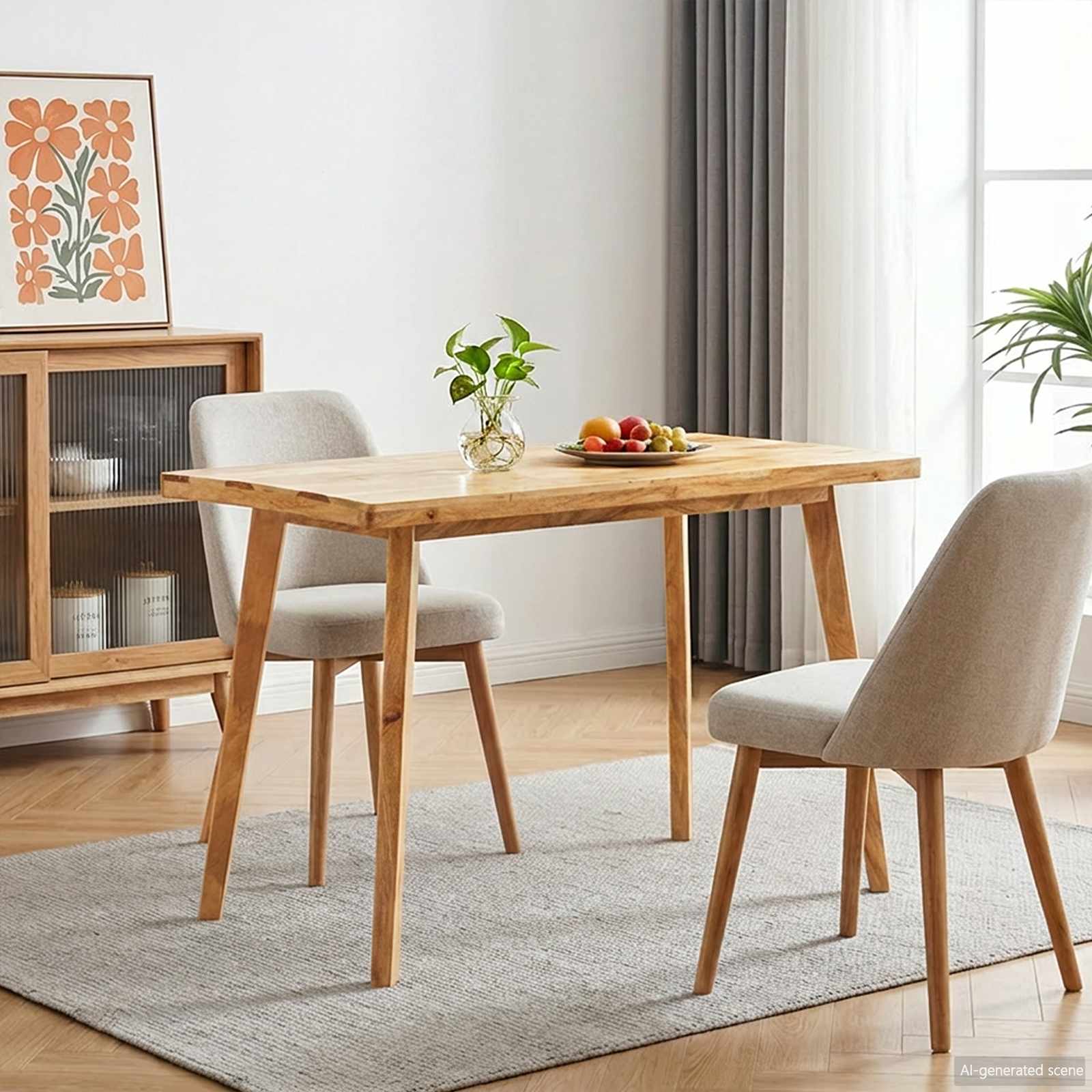 Matbord Naturfärg 100 x 55 x 75 cm Massivt mangoträ