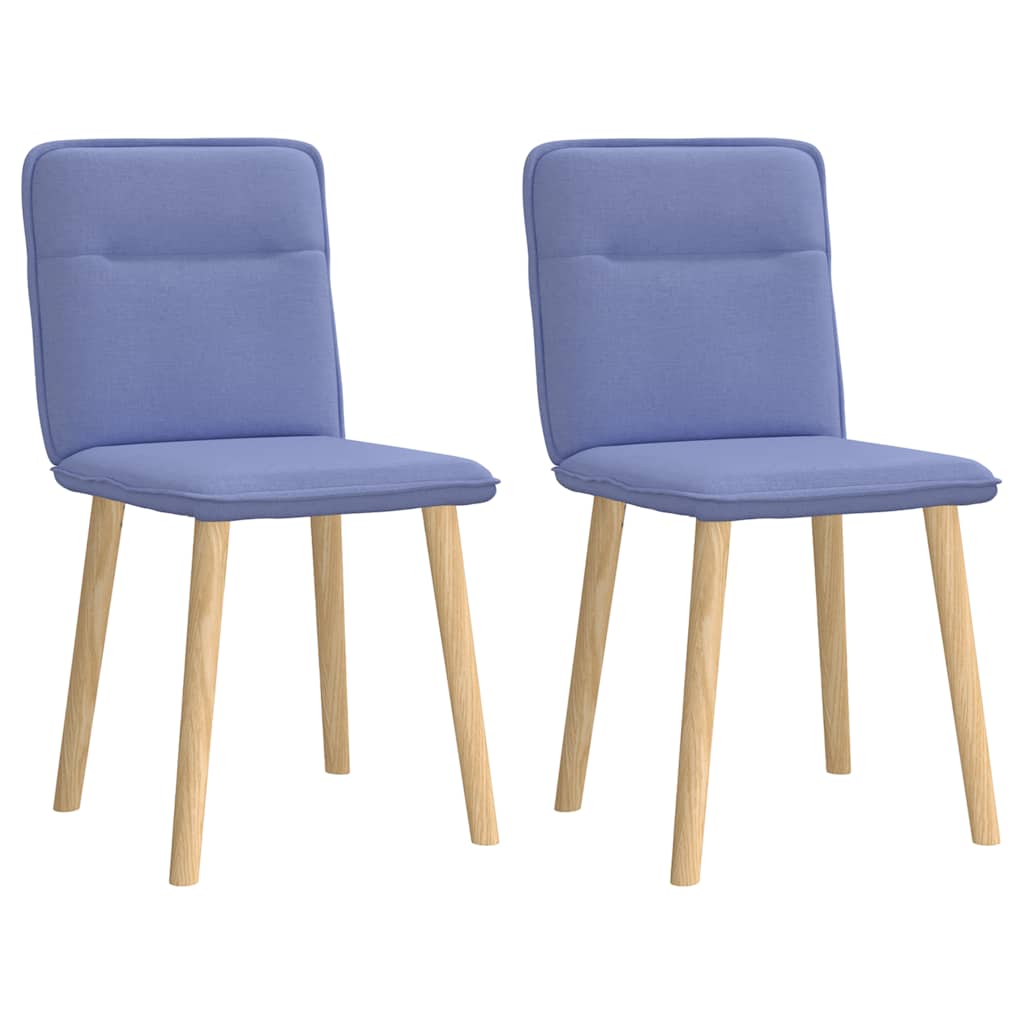 Matstolar 2 st Jeans blått tyg