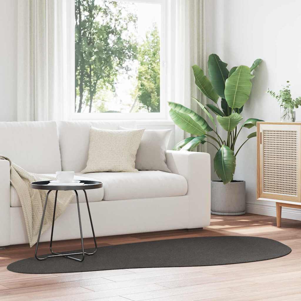 Matta HUARTE Antracit 100 x 200 cm Polyester