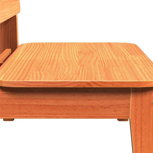 Trädgårdsstolar 2 st vaxbrun 60x52,5x72 cm massiv furu