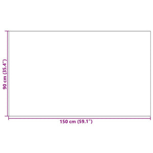 Dörrmatta Grå och svart 90 x 150 cm Polypropylen och vinyl