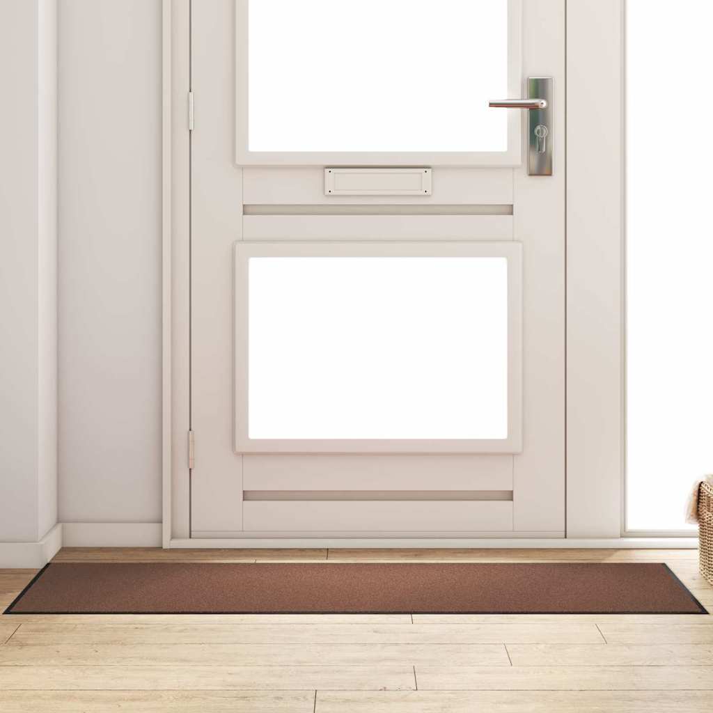 Dörrmatta Brun och svart 60 x 180 cm Polypropylen och vinyl