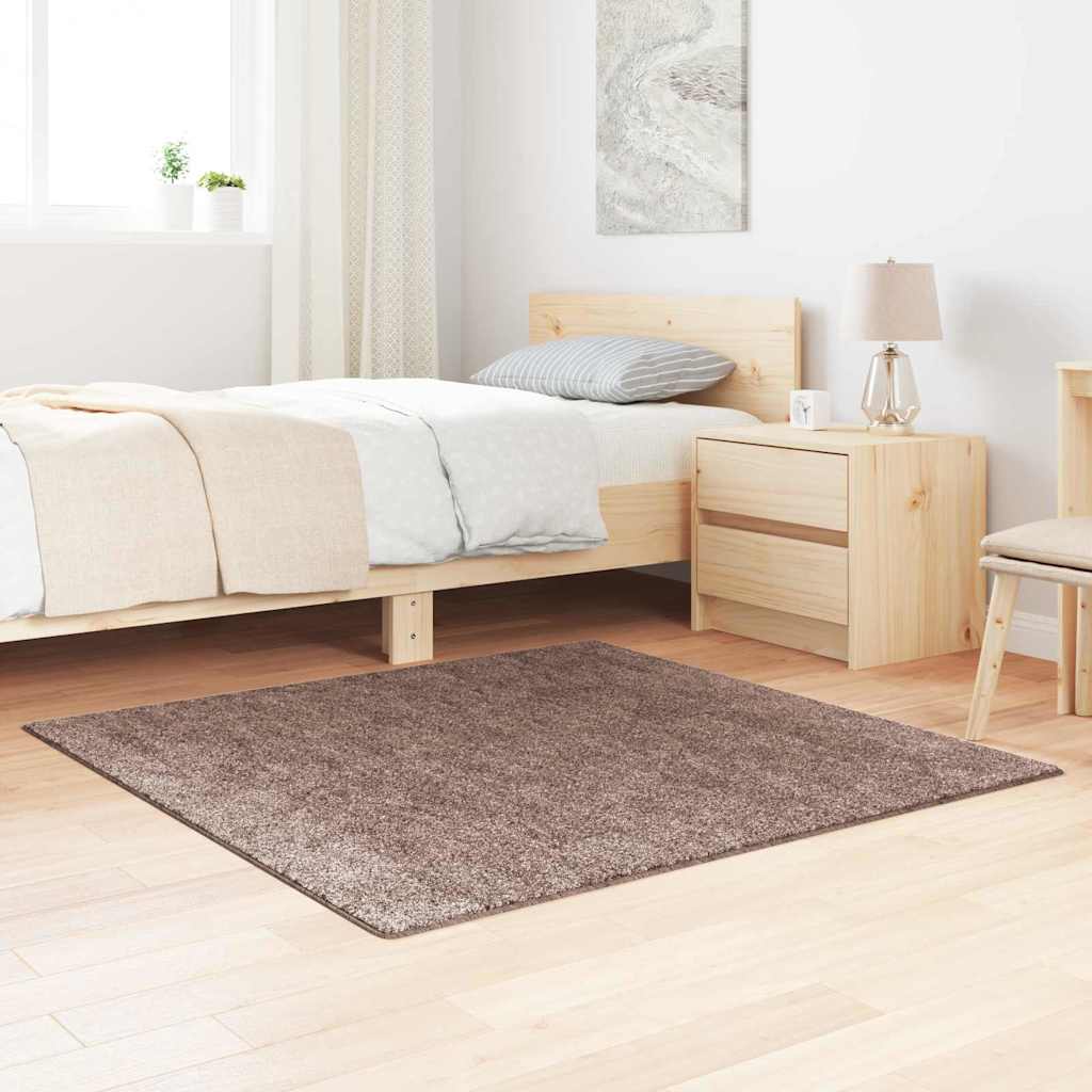 Anti-glid Shaggy Matta Brun 120 x 120 cm PP