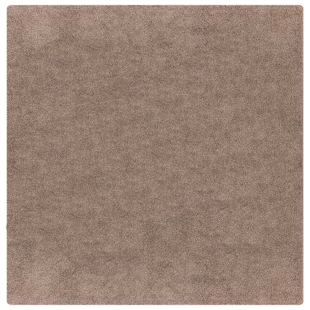 Anti-glid Shaggy Matta Brun 120 x 120 cm PP