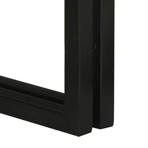 Nestingbord 3 pcs Brun och svart Massivt akaciaträ och metall