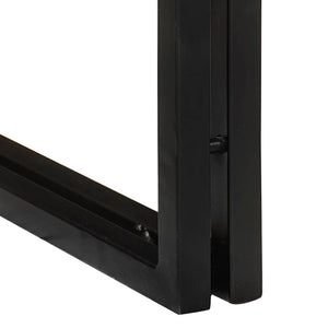 Nestingbord 3 pcs Brun och svart Massivt Mangoträd och Metall