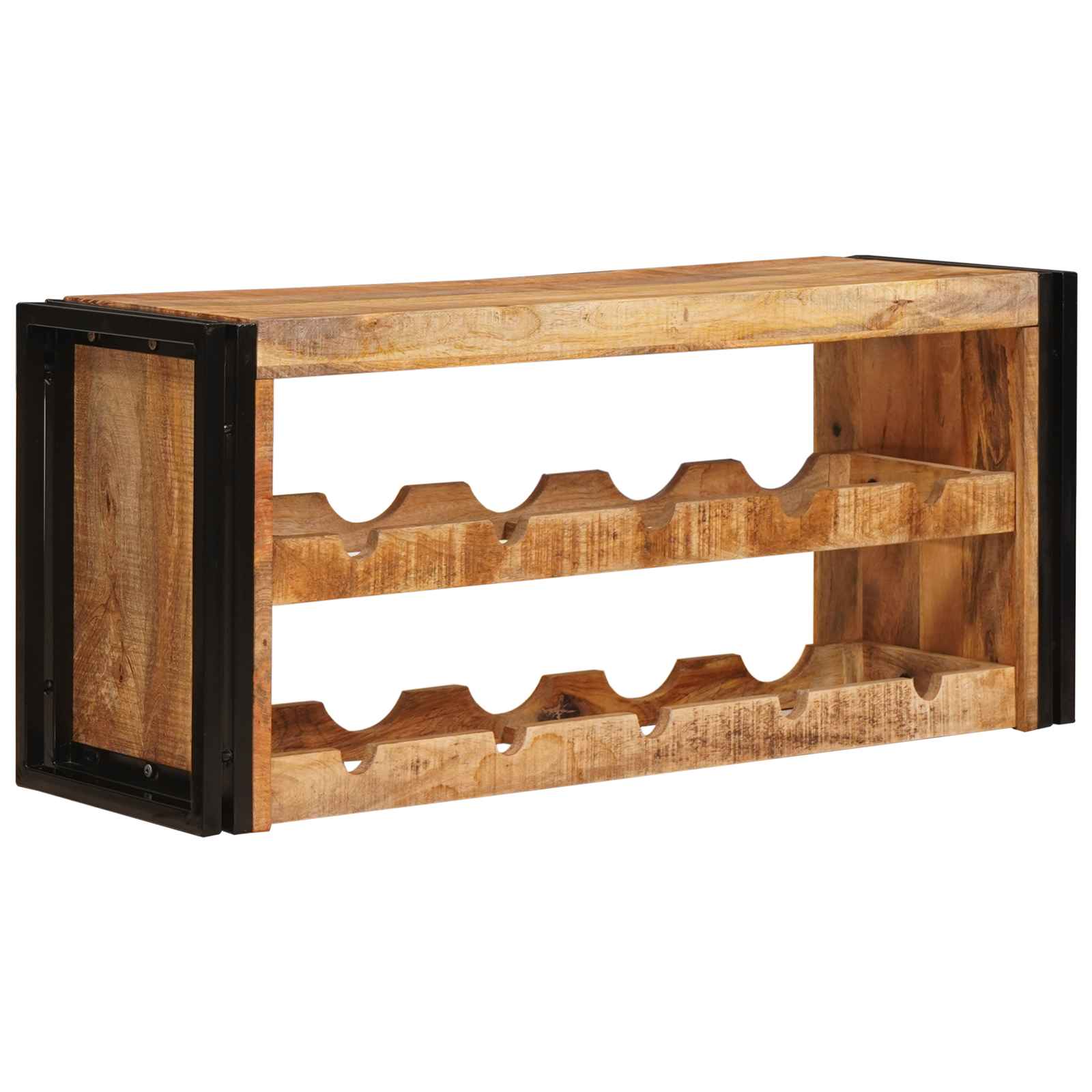 Vinställ Brun 100 x 45 x 33 cm Solid Grov Mangoträ