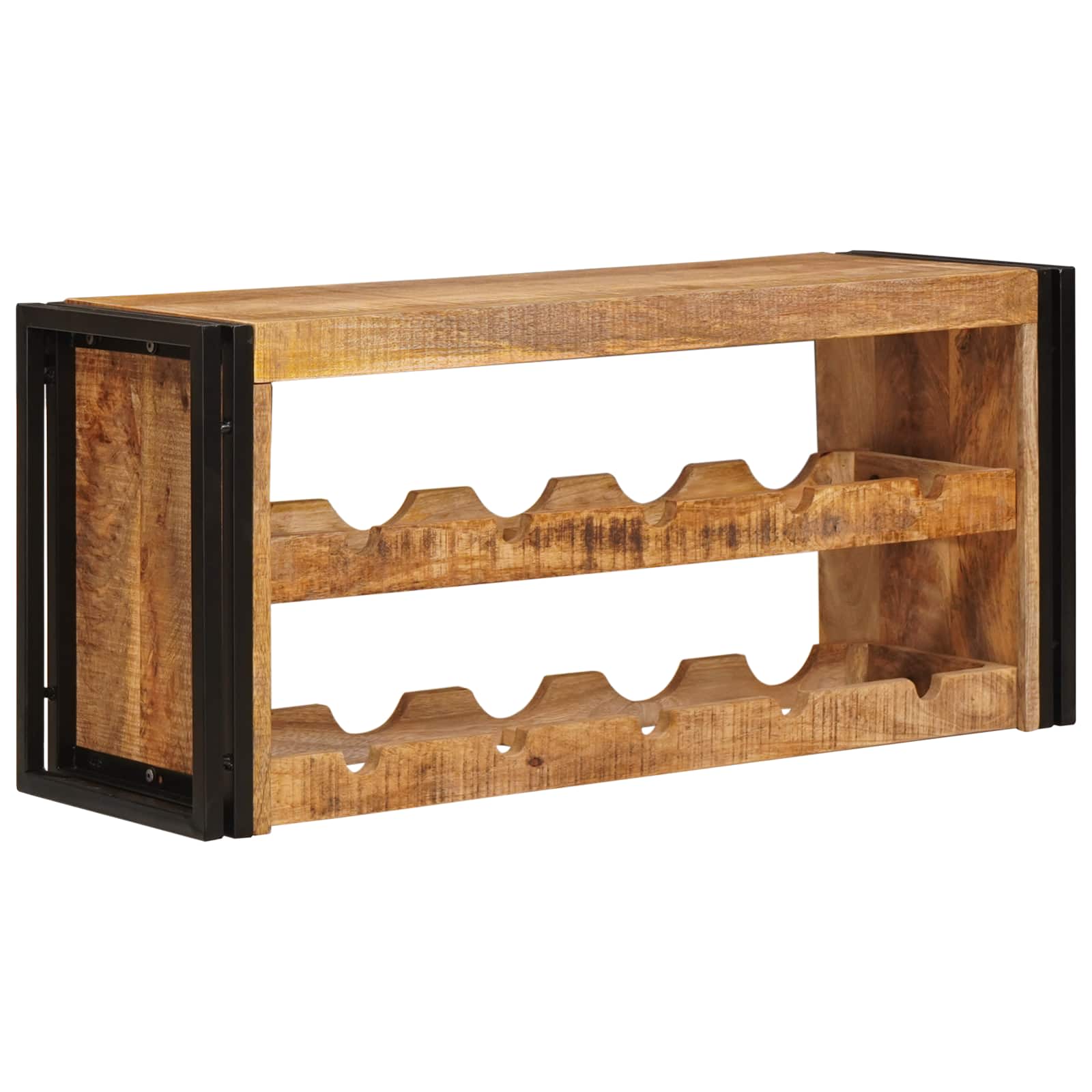 Vinställ Brun 100 x 45 x 33 cm Solid Grov Mangoträ