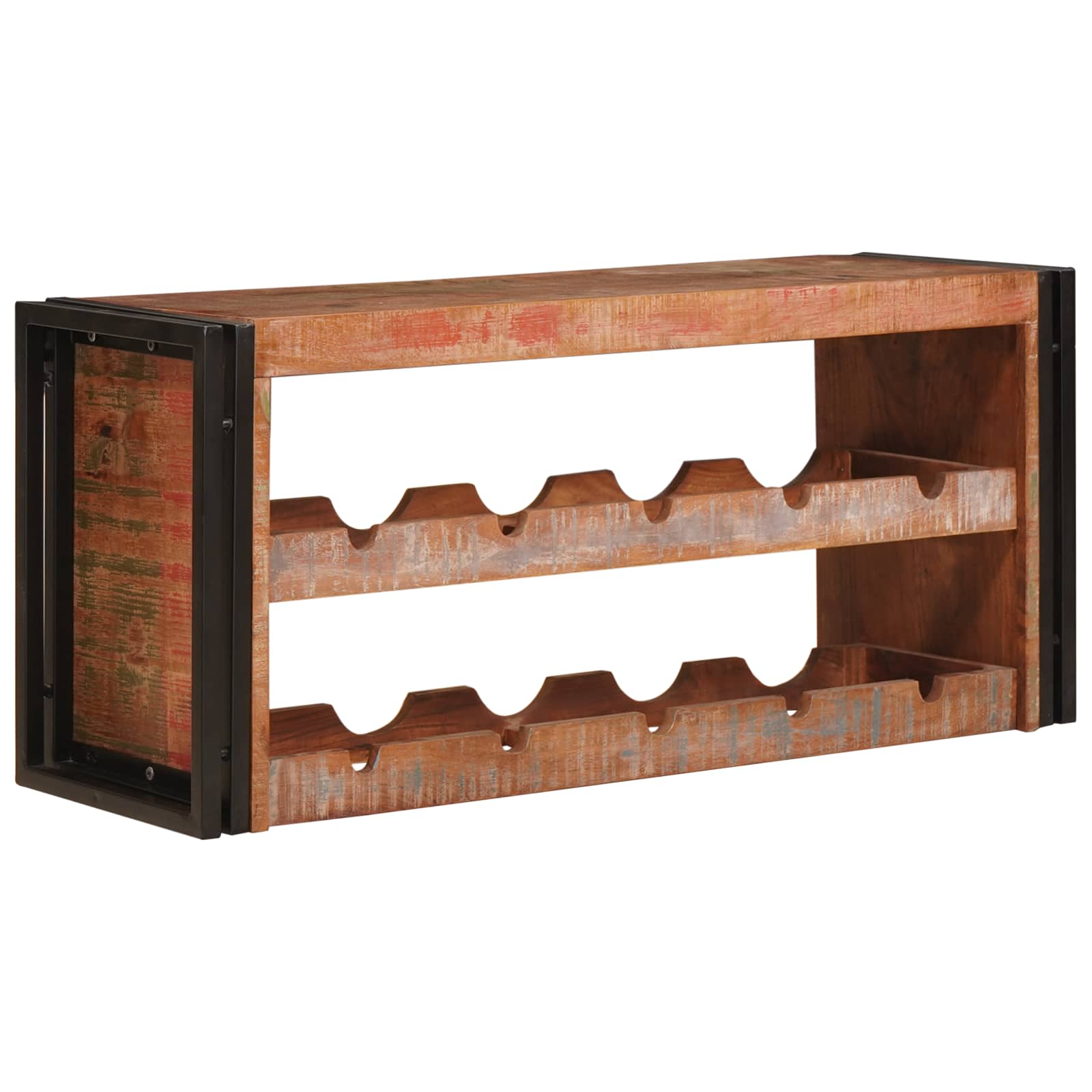 Vinställ Brun 100 x 45 x 33 cm Massivt återvunnet trä
