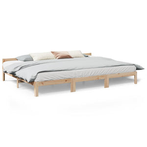 Familj Sängram utan madrass 240x200 cm massiv furu