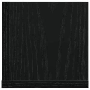 Vägghyllor 2 st svart 100x16,5x16,5 cm konstruerat trä