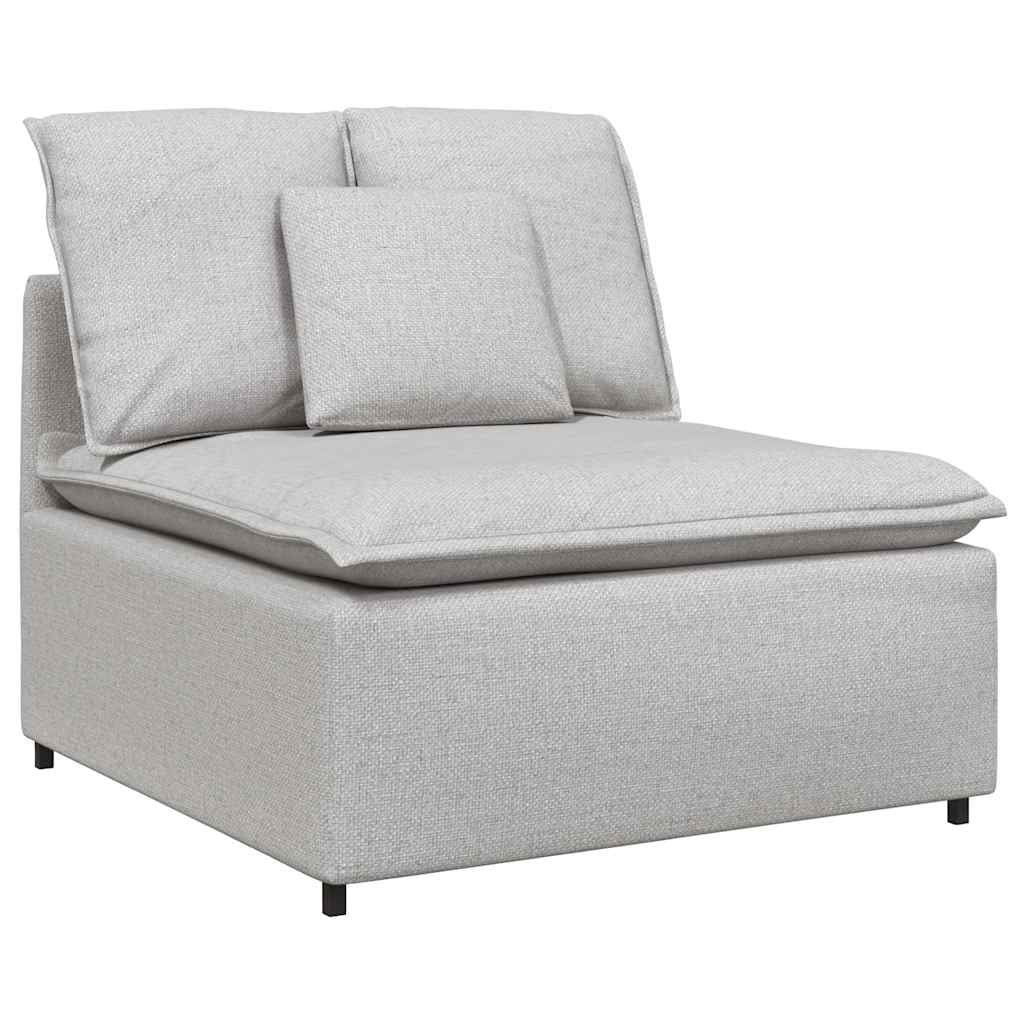 Modulär mittmodul för soffa med dynor molngrå 100 cm