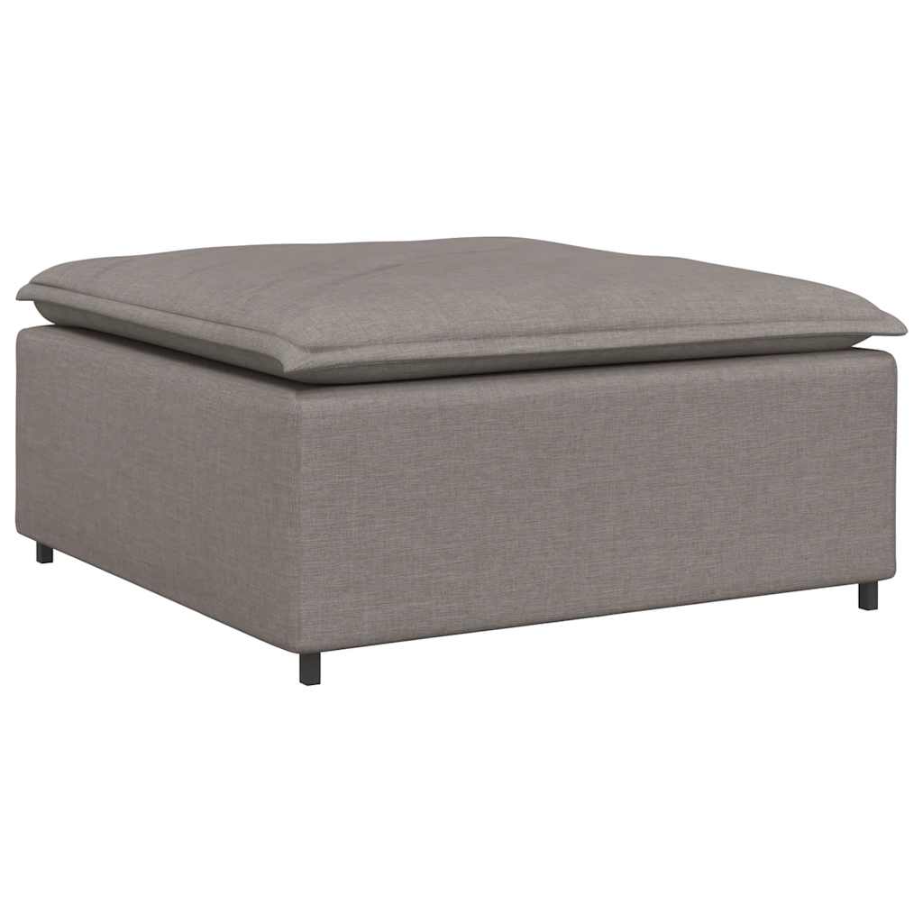 Modulär soffa fotpall taupe 100x100x48 cm