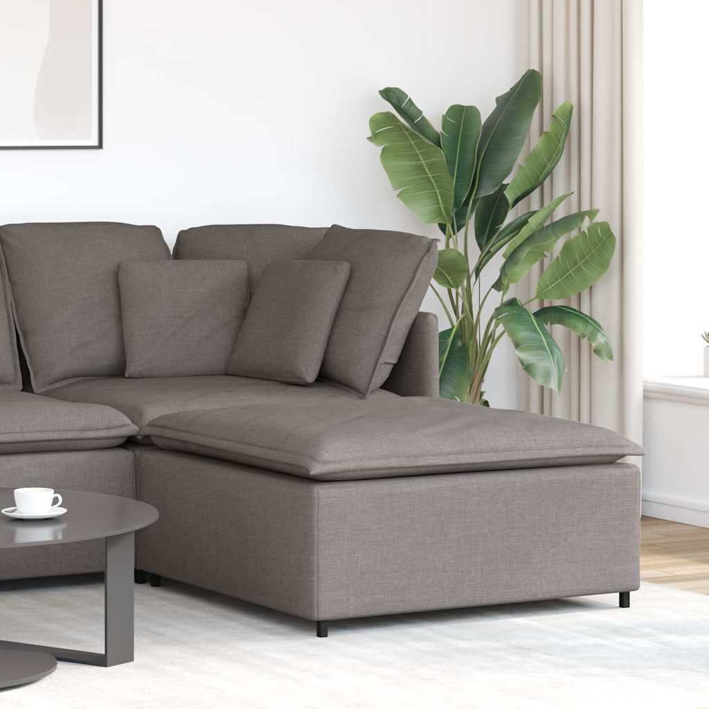 Modulär soffa fotpall taupe 100x100x48 cm