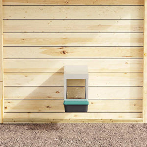 Hönsholk med 1 fack Väggmonterad galvaniserad stål