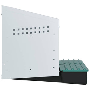 Hönsholk med 2 fack Väggmonterad galvaniserad stål