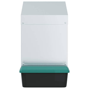 Hönsholk med 1 fack Väggmonterad galvaniserad stål